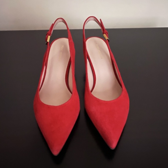 Stuart Weitzman Shoes - STUART WEITZMAN NWT SUEDE RED HEELS SHOES SIZE 9